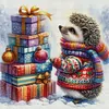 Christmas Hedgehog-11CT Stamped Cross Stitch 40*40cm/15.75*15.75in