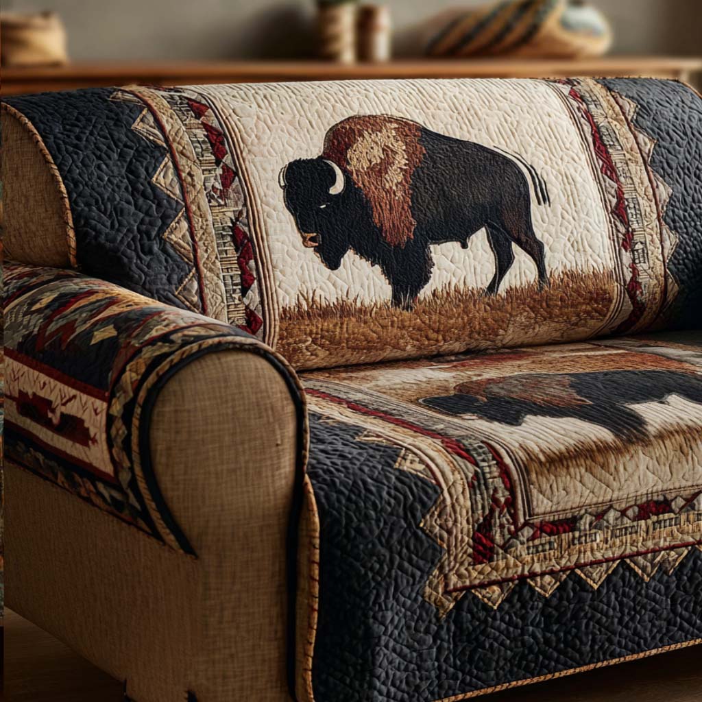 Buffalo Plains Quilted Sofa Cover NCU0NT10646 everthome