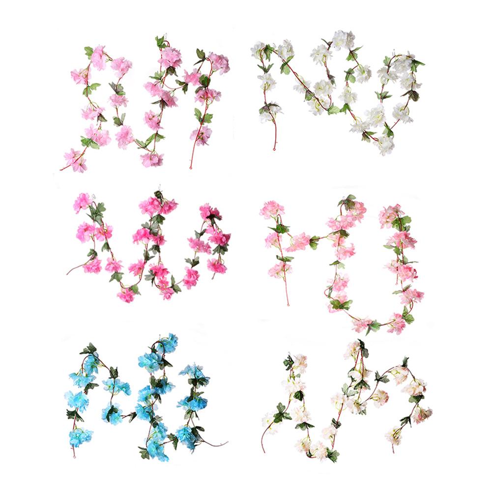 

Artificial Silk Flower Vine Hanging Garland Rattan Wedding Party Home Decor, White, 501 Original