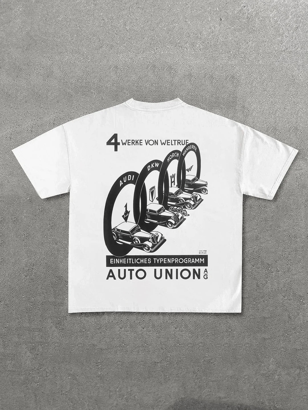 4 Werke Von Weltruf Printed Men's Oversized T-shirts - Devcarry