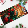 (US Local)12Pcs Christmas Santa Claus Special Shape Diamond Panting Greeting Card Kit