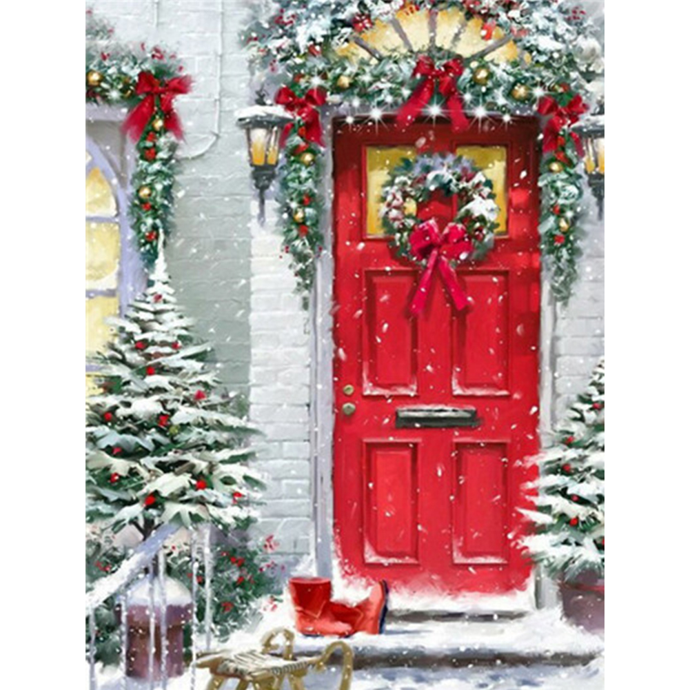 

40*50CM - Square Drill Diamond Painting - Christmas Streetscape, 501 Original