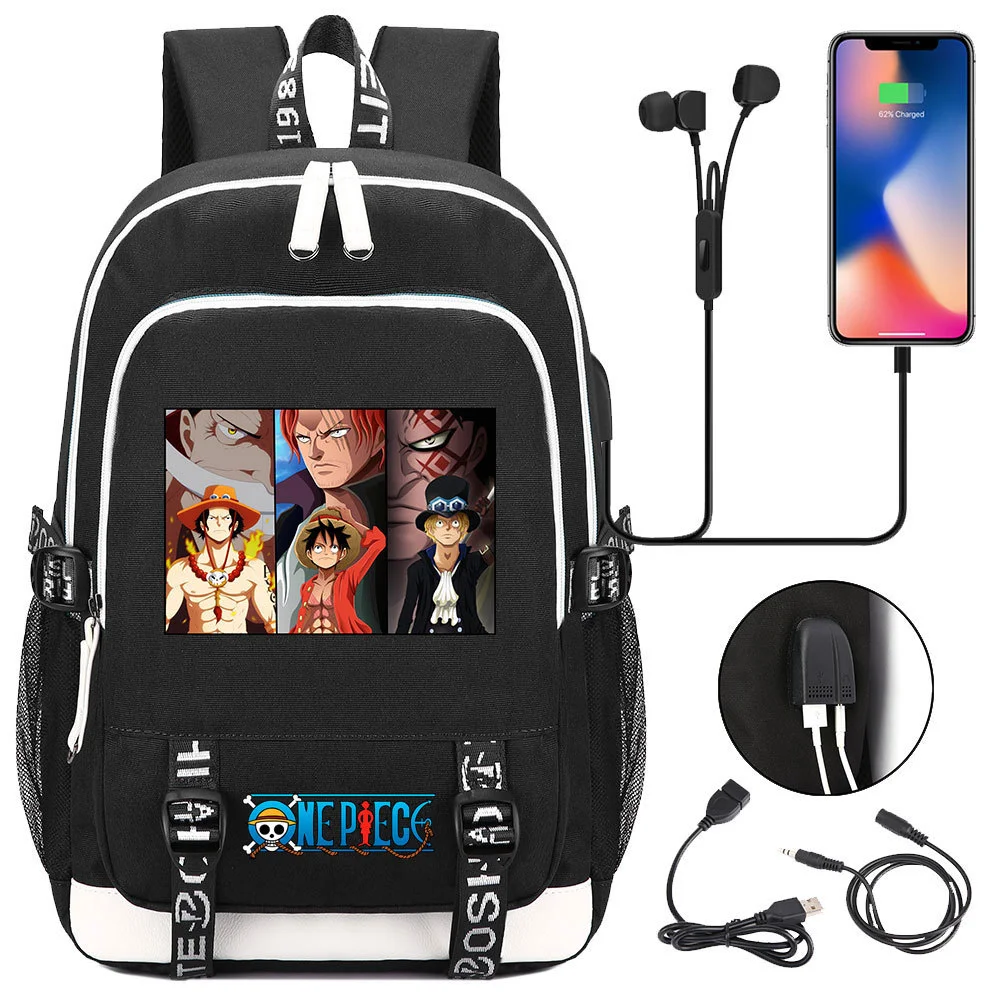 Buzzdaisy Premium One Piece Backpack with USB Charging Port and Laptop Protection - Multi-Pocket for Large Capacity Storage