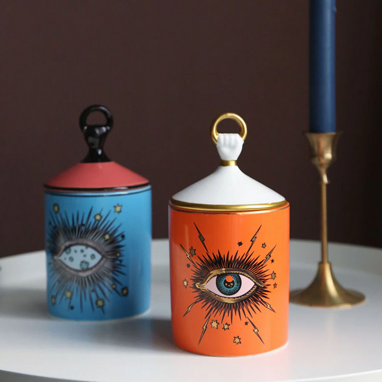 Eyes Candle Holder With Lid | AvasHome