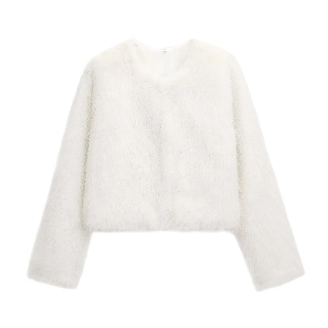 Nigikala Nigikala Women's Clothing 2025 Autumn And Winter Multi-Colored Artificial Fur Short Jacket Jacket Women E48063