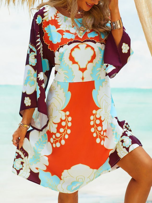 Casual A-Line Weaving Dress