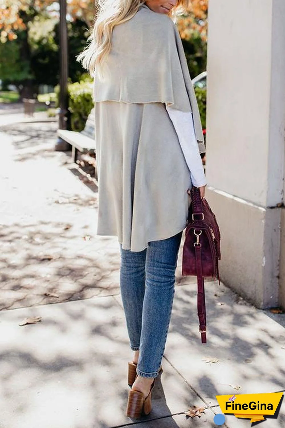 Irregular Casual Knit Cardigan Coat