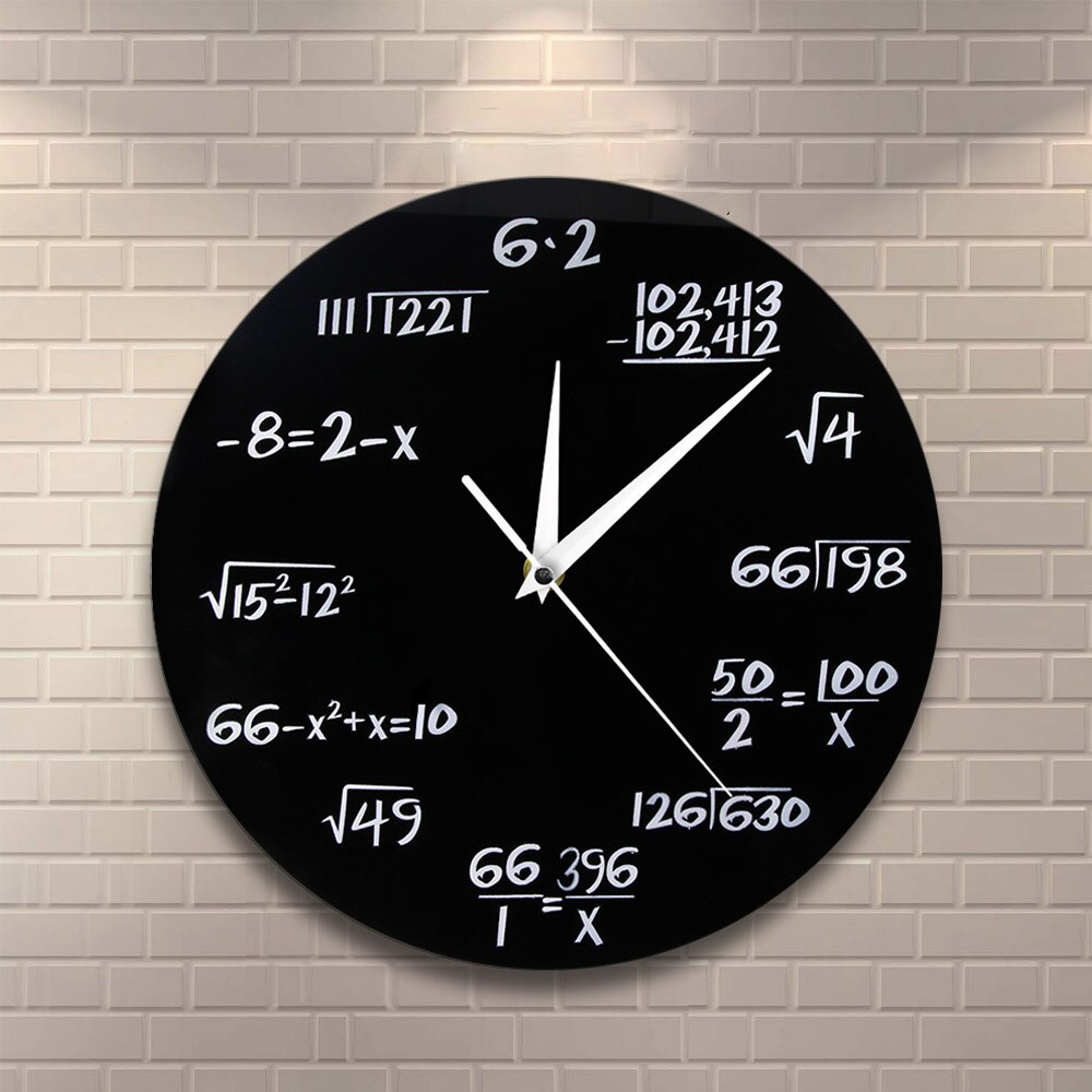 

Maths Equation - Frameless Acrylic Wall Clock, 501 Original