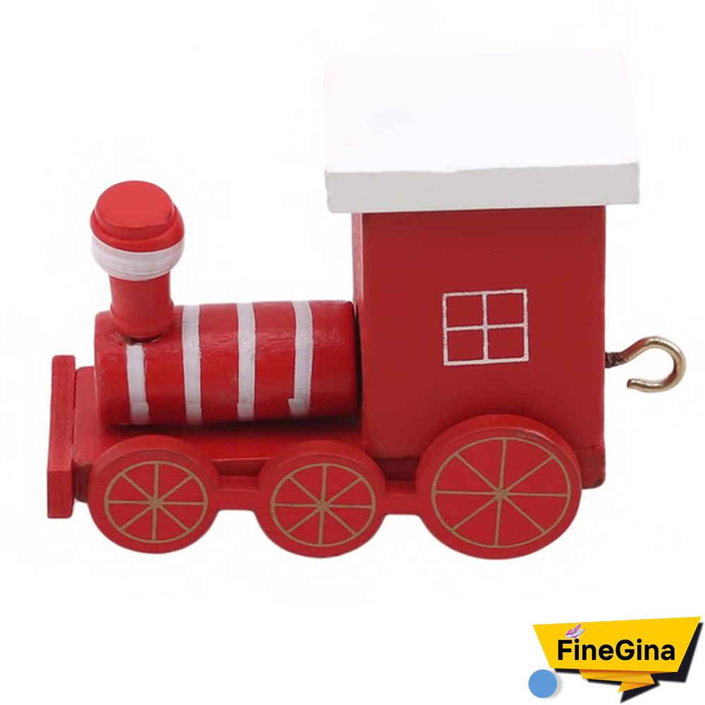 Christmas Decoration Wooden Little Train For Home Decor Christmas Santa Snowman Ornaments New Year Gifts
