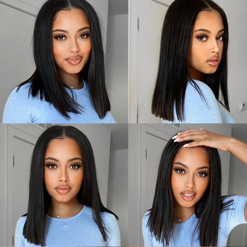 Straight Short Bob Hair Black Daily Wigs US Mall Lifes