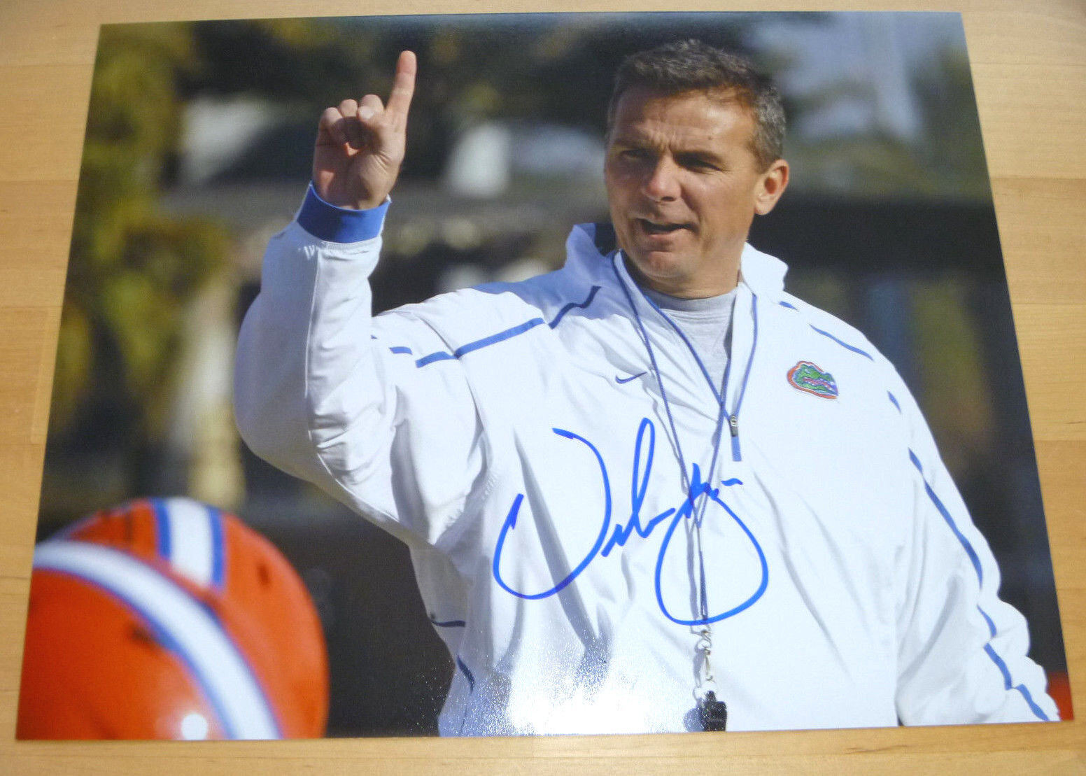 Urban Meyer Authentic Signed 8x10 Football Photo Poster painting Autographed, Florida Gators