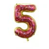 10PCS Ice Cream Cookie Themed 0 - 9 Numbers Aluminum Film 32" Balloons Catering Dessert Birthday Party Decors