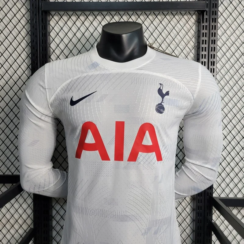 2023/2024 Player Version Long Sleeve Tottenham Home Football Shirt 1:1 Thai Quality