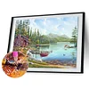 Diamond Painting -DIY Full Square Drill Lakeside Scenery