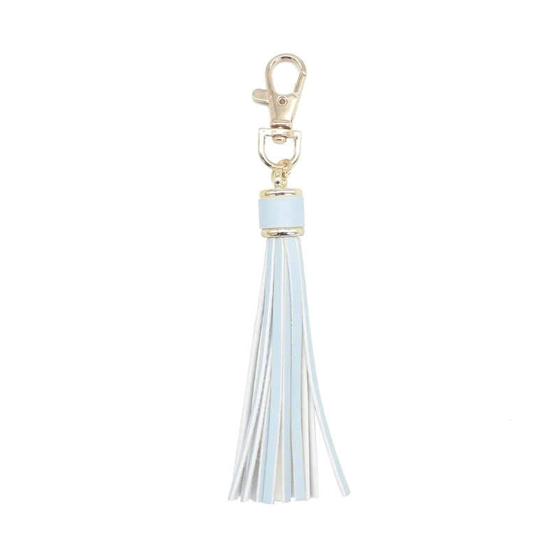 Retro Tassel Pu Leather Alloy Unisex Bag Pendant Keychain