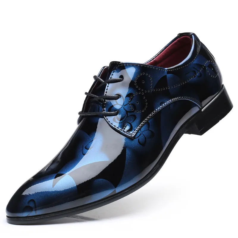 Churchf Churchf 2283 Pointed Leather Shoes Plus Size Men's Shoes Party Crystal Leather Shoes Men 38-48 Spot Quick Hair