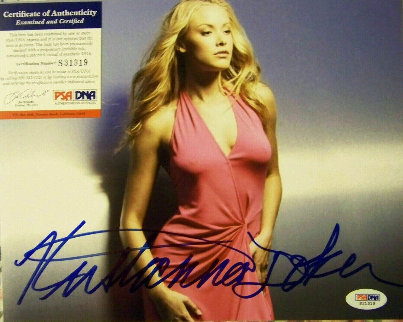 KRISTANNA LOKEN SIGNED 8X10 Photo Poster painting TERMINATOR