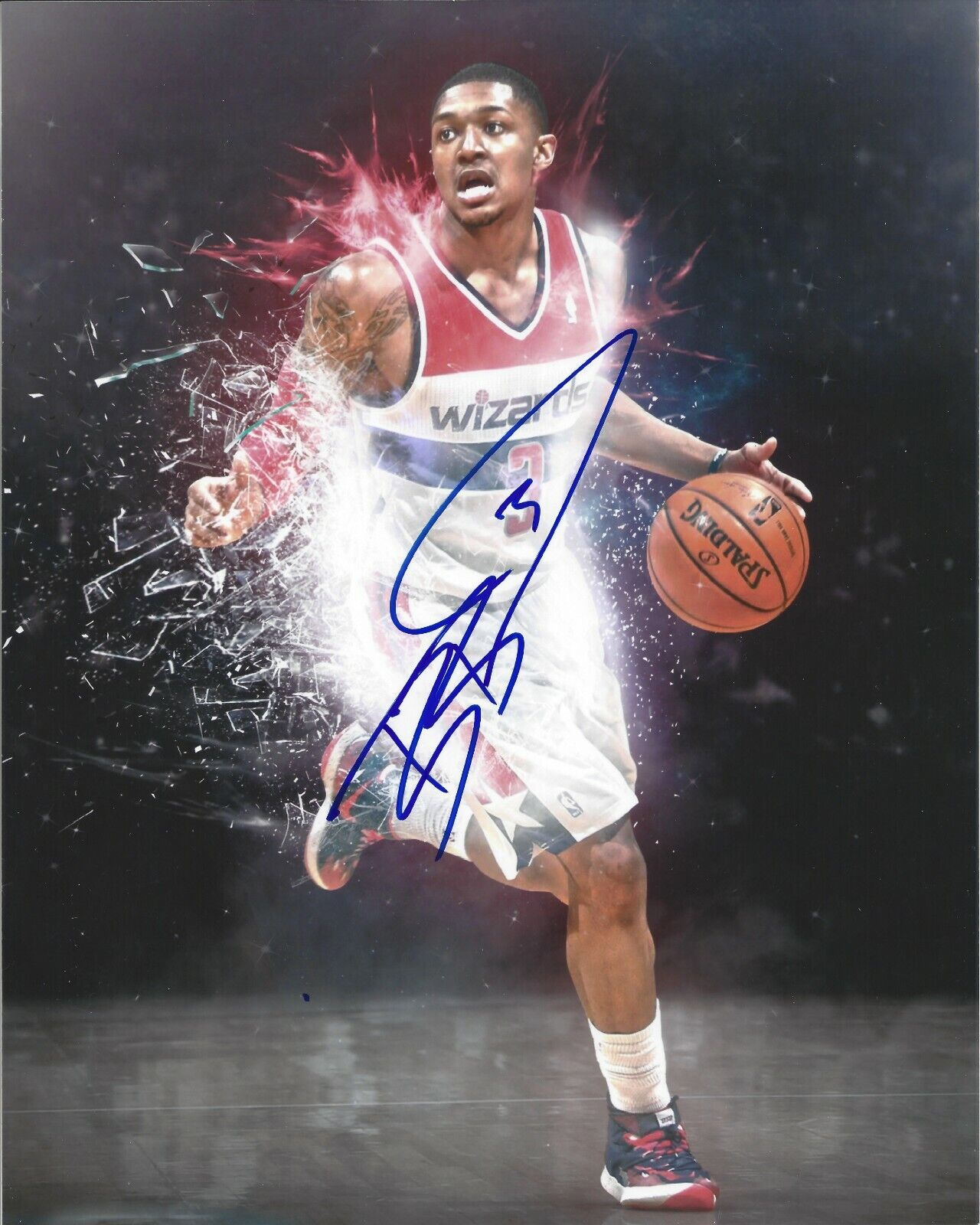 Bradley Beal Autographed 8x10 Washington WizardsA485