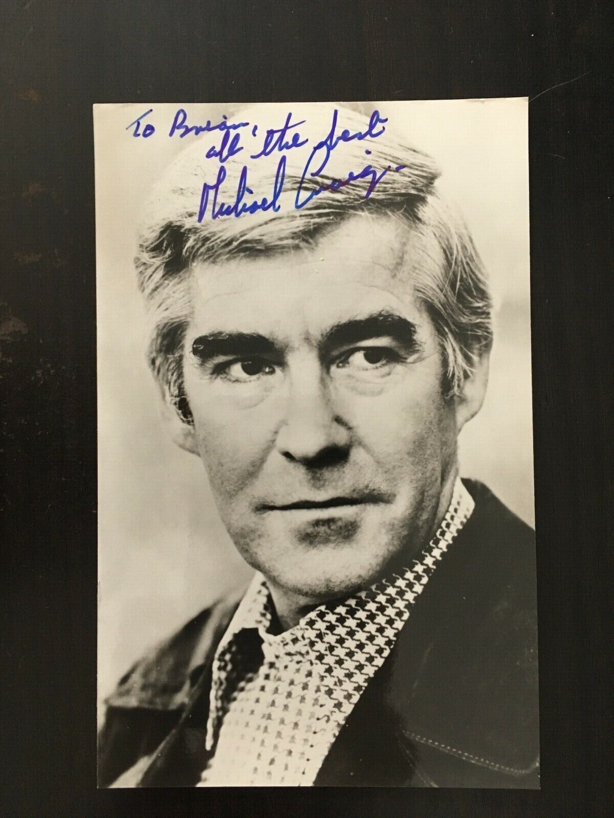 MICHAEL CTRAIG - POPULAR ACTOR - DR WHO - EXCELLENT SIGNED Photo Poster paintingGRAPH