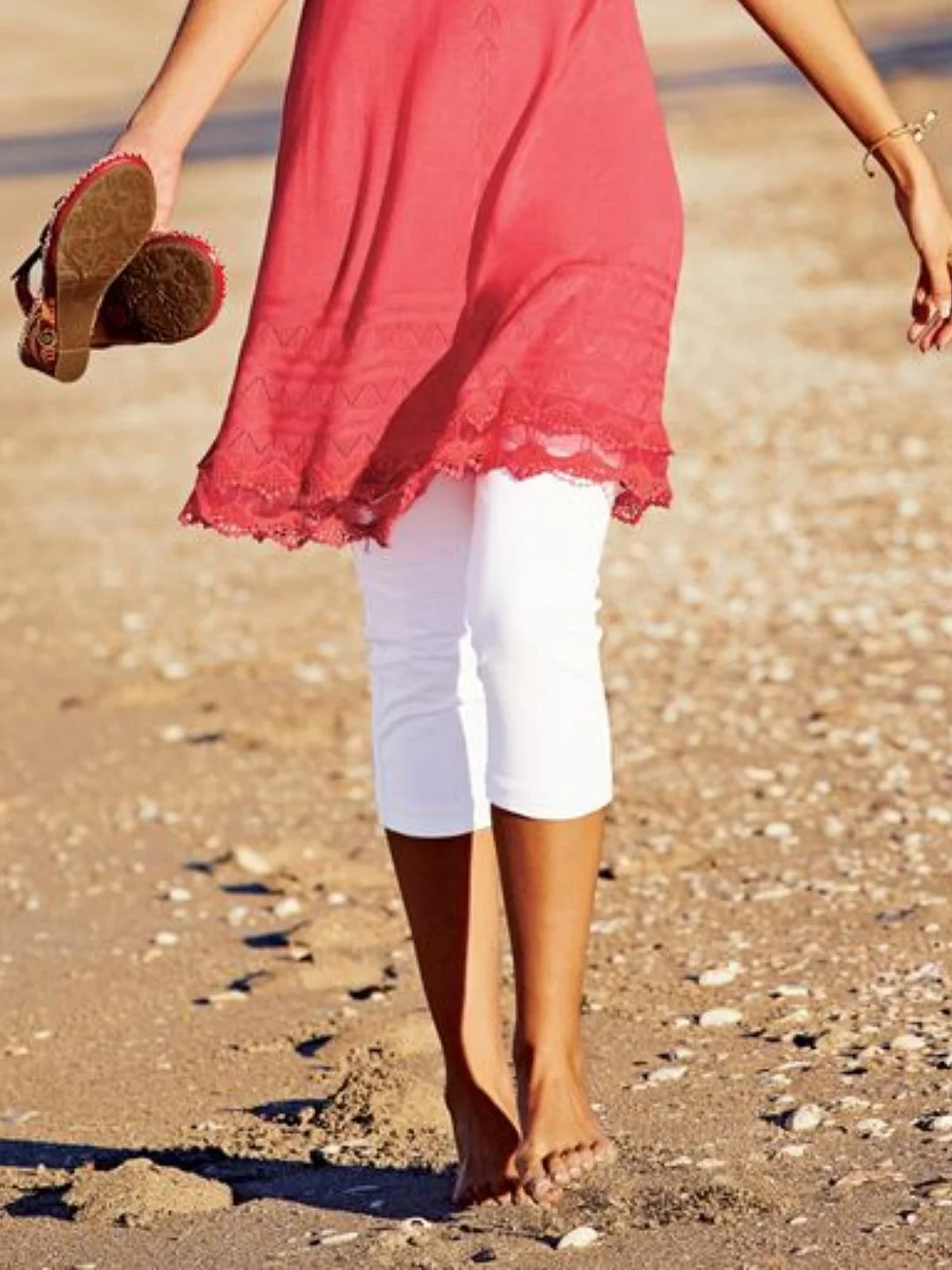 Casual Plus Size Cropped Pants