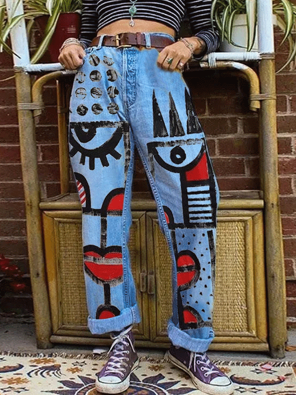 Printing jeans