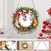2D Flat DIY Fall Socks Acrylic Diamond Painting Clock Pendant Home Decoration