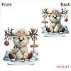 Christmas Antler Bear DIY Double-Sided Desktop Ornaments Diamond Art Kits