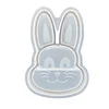 Easter Bunny Tray Silicone Mould DIY Easter Tray Resin Casting Moulds Reusable Easters Egg Storage Dish Moulds Handmade Ornament Mould for Coaster Gypsum Craft Gifts Making (Easter A)