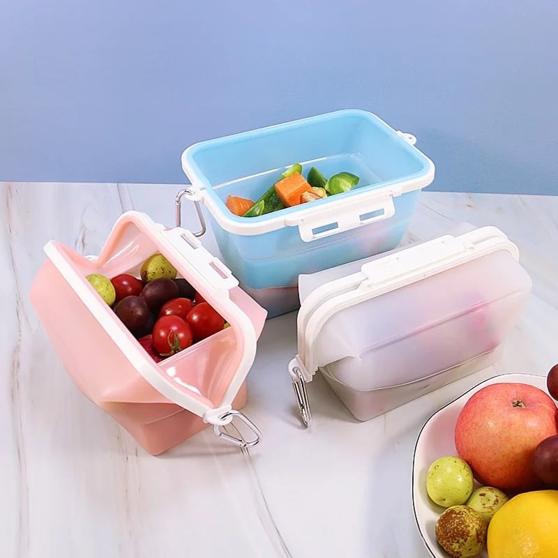 Reusable Silicone Food Storage Box-1500ml