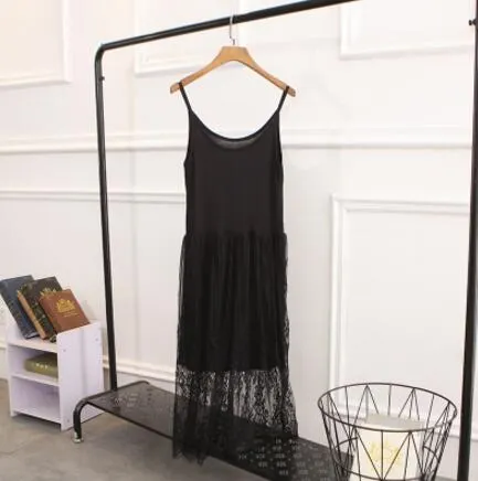 Women Summer Dress 2020 Round Neck Modal Plus Size Dresses Korean Fashion Pullover Tank Sleeveless Vintage Long Dress