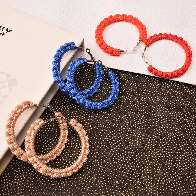 Handmade Crystal String Earrings Stainless Steel Ear Ring 5cm3