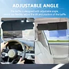 Polarized Sun Visor with Zipper Slider Car Sun Visor Extension for Safe Driving