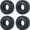 AMK 2Pcs 1.0" Rubber All Terrain RC On Off Road Tires 25x50x20mm for 1/24 RC Crawler Cars Axial SCX24 AXI90081 AXI00001 AXI00002 1/18 TRX4M (2Pcs)