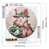 5D DIY Vollrundbohrer Diamantmalerei Weihnachten Schneemann Kit Wohnkultur30x30cm