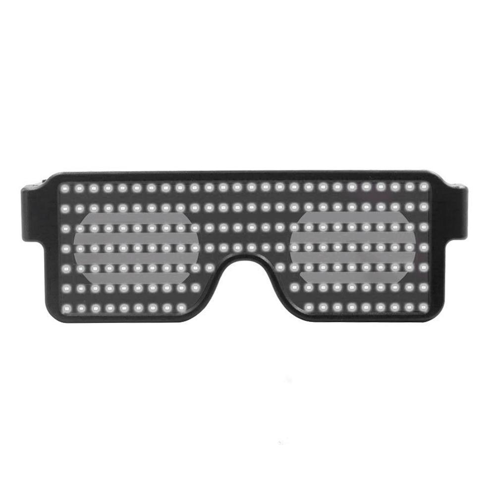 

Neon LED Up Shades Glasses Glowing Sunglasses ation-DJ Stage Projector Light, White, 501 Original