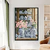 Porcelain Camellia-11CT Stamped Cross Stitch 50*70cm/19.69*27.56in(Big Size)