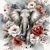 Diamond Painting-DIY Full Round Drill Elephant（40*40CM）