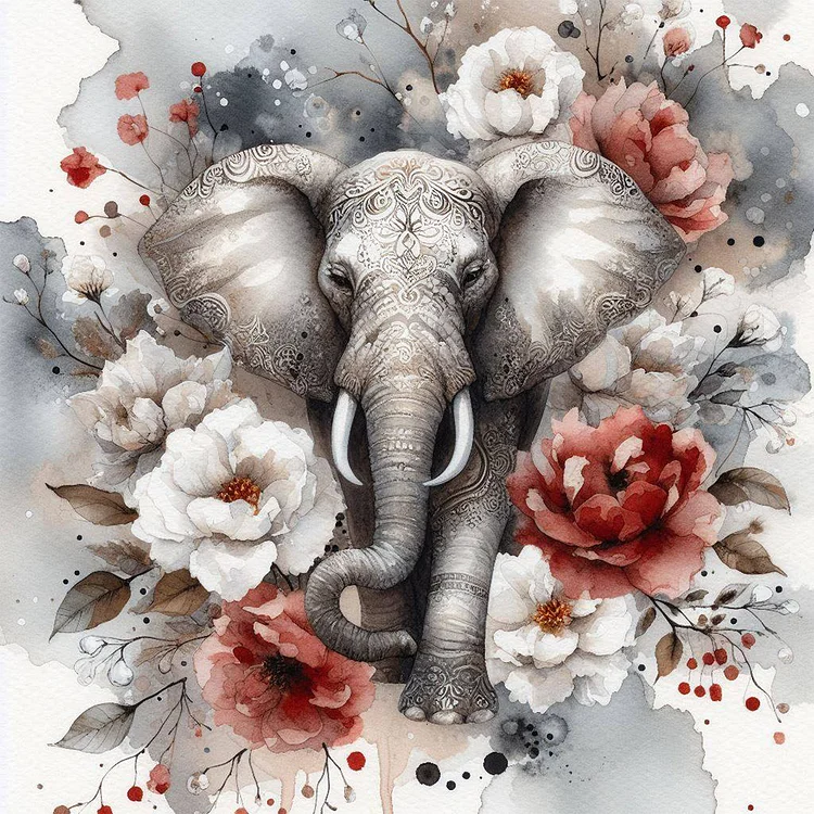 Elephant - Full Round - Diamond Painting(40*40cm)