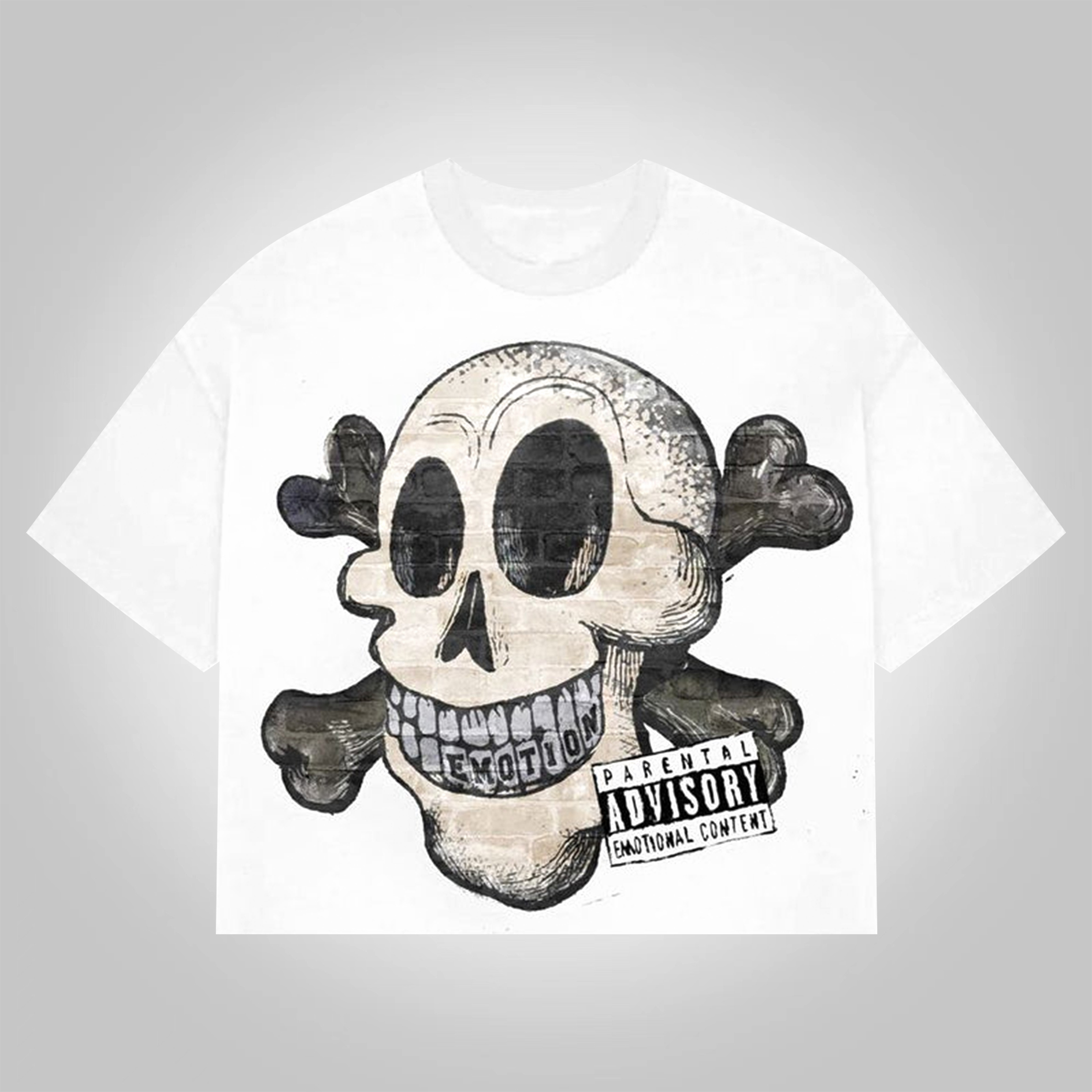 Emotion Pirates Graphic Print Cropped T-Shirts - SOPULA