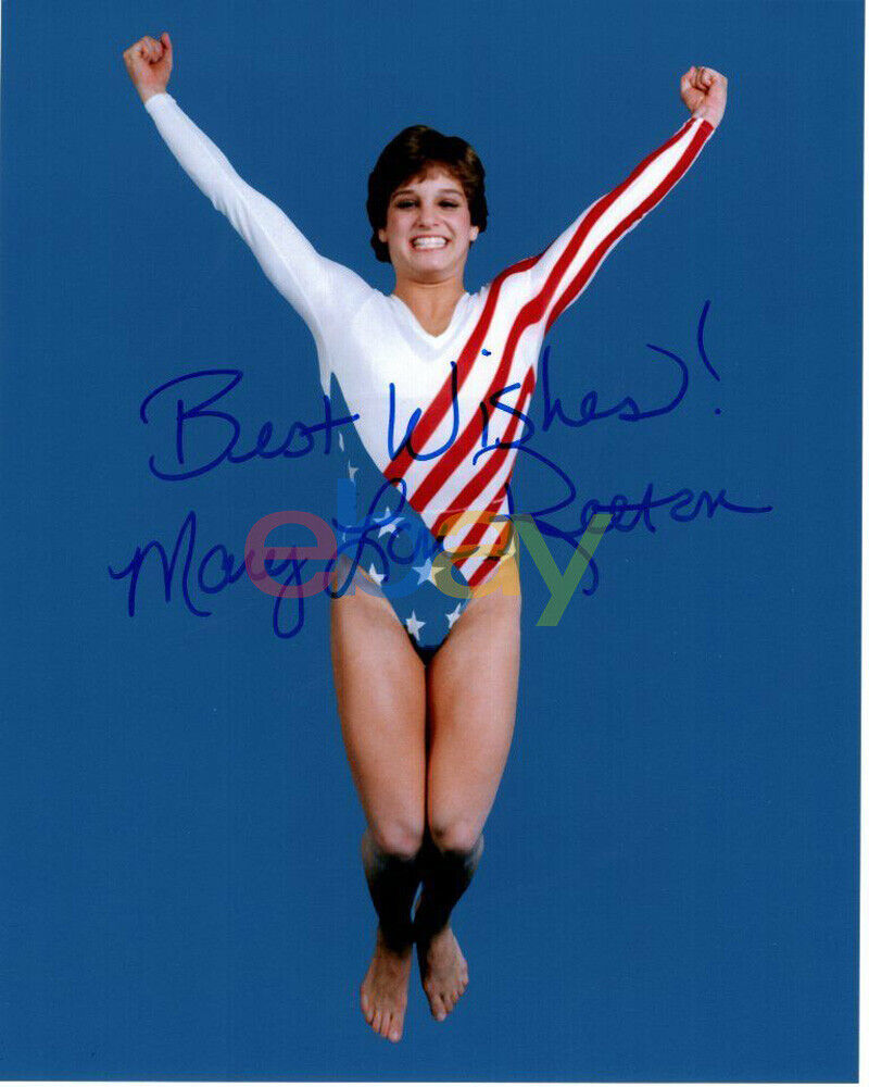 MARY LOU RETTON signed autographe?d USA 1984 OLYMPIC GYMNAST Photo Poster painting reprint