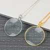 Chain Magnifying Glass 5X Magnifier Jewelry Loupe Necklace for Reading Gift