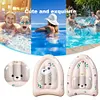 Inflatable Kickboard with Handles Summer Surfing Board Children Water  (Bear)