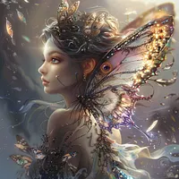 Butterfly Queen Dream - Diamond Painting