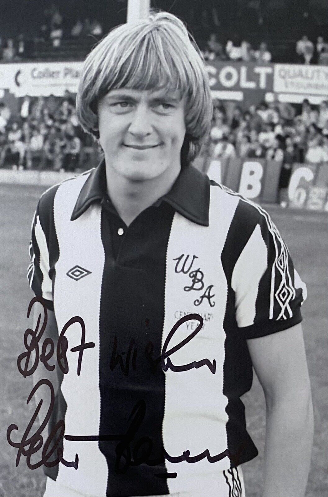 Peter Barnes Genuine Hand Signed West Brom 6X4 Photo Poster painting 2