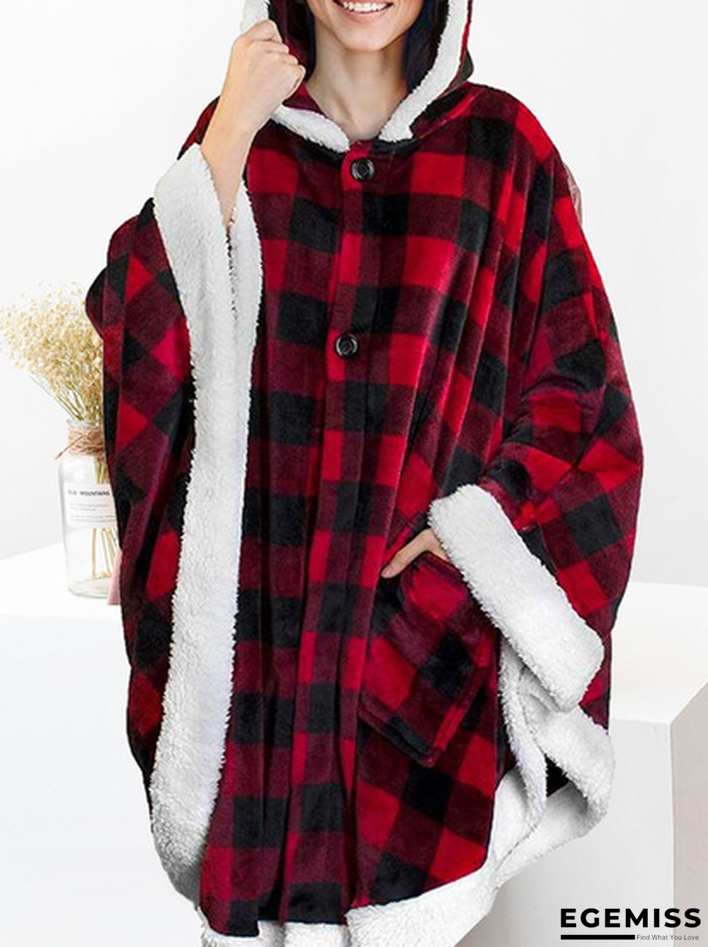 Checked/Plaid Household Casual Outerwear | EGEMISS