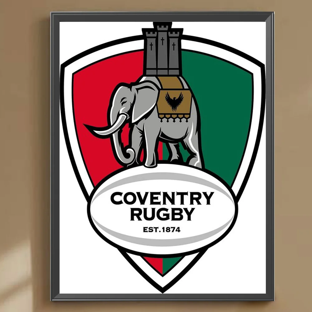 Full Round Diamond Painting 30*40cm - Coventry Rugby Club