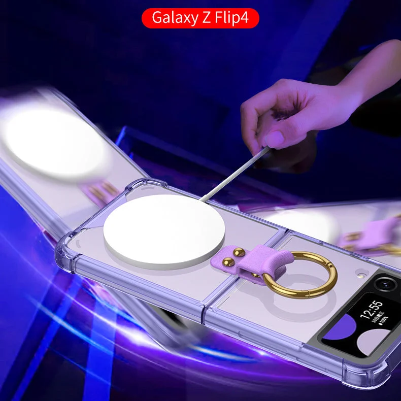 Suitable For Samsung Z Flip 4 Airbag Anti Falling Magnetic Phone Case