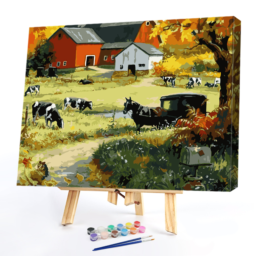 

50*40CM - Paint By Numbers - Countryside, 501 Original