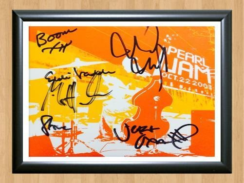 Pearl Jam Band Signed Autographed Photo Poster painting Poster Print Memorabilia A3 Size 11.7x16.5