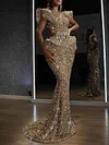 Gorgeous Embellished Deep V-Neck Tasseled Sexy Slim Evening Maxi Dress